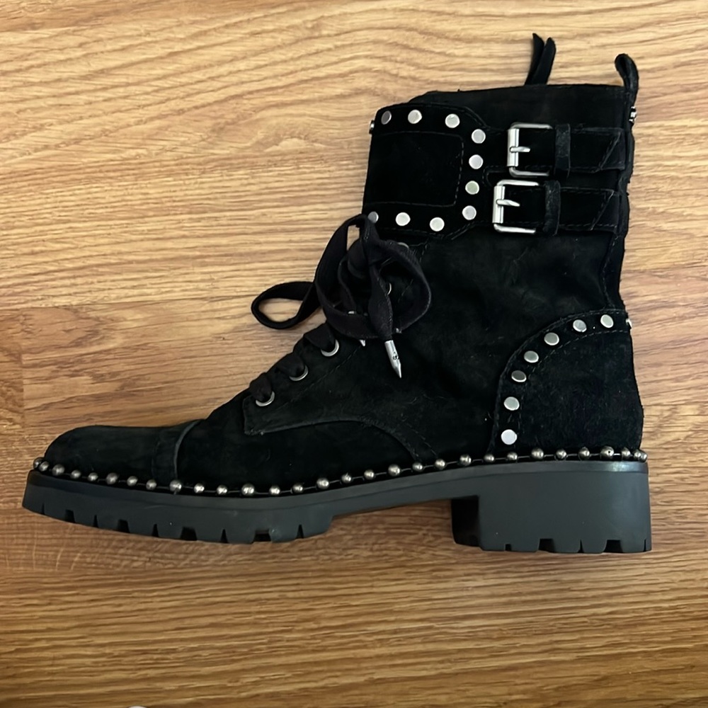 Sam Edelman Jennifer Booties Black Suede Women Size 7